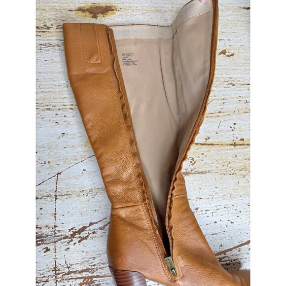 Kenneth Cole Women's Justin Chestnut Block-Heel Tall Knee High Boots 7 - Picture 7 of 12